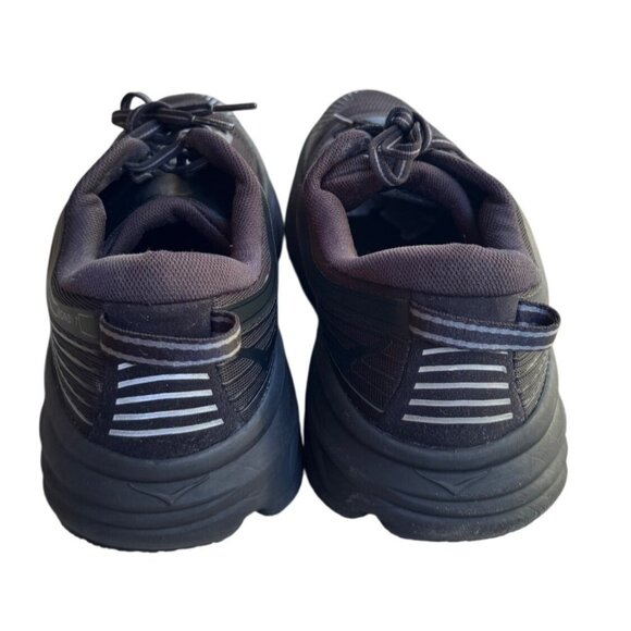 Hoka One One Bondi 7 Mens Running Shoes Size 10 Black Mesh Lightweight - Picture 7 of 12